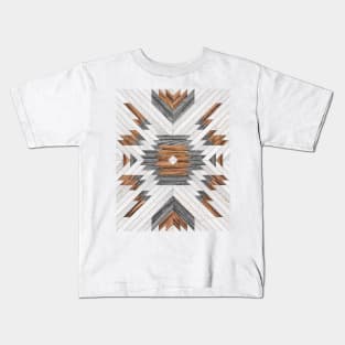 Urban Tribal Pattern No.8 - Aztec - Wood Kids T-Shirt